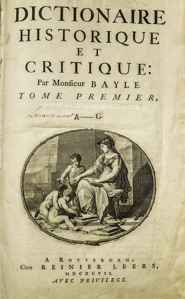 Dictionnaire Historique Et Critique Le Dicopathe