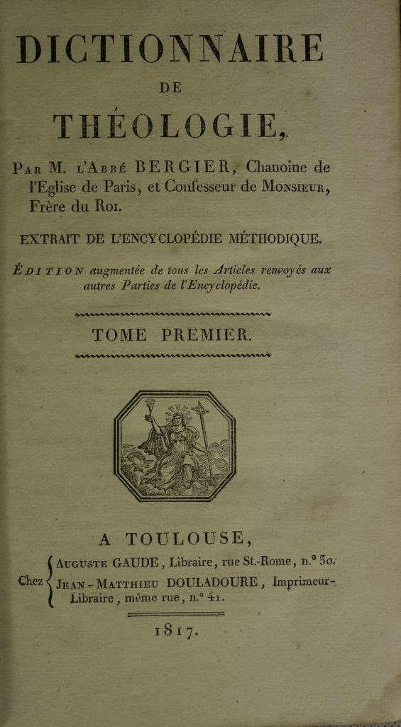 Dictionnaire apologetique de la foi catholique 4 tomes