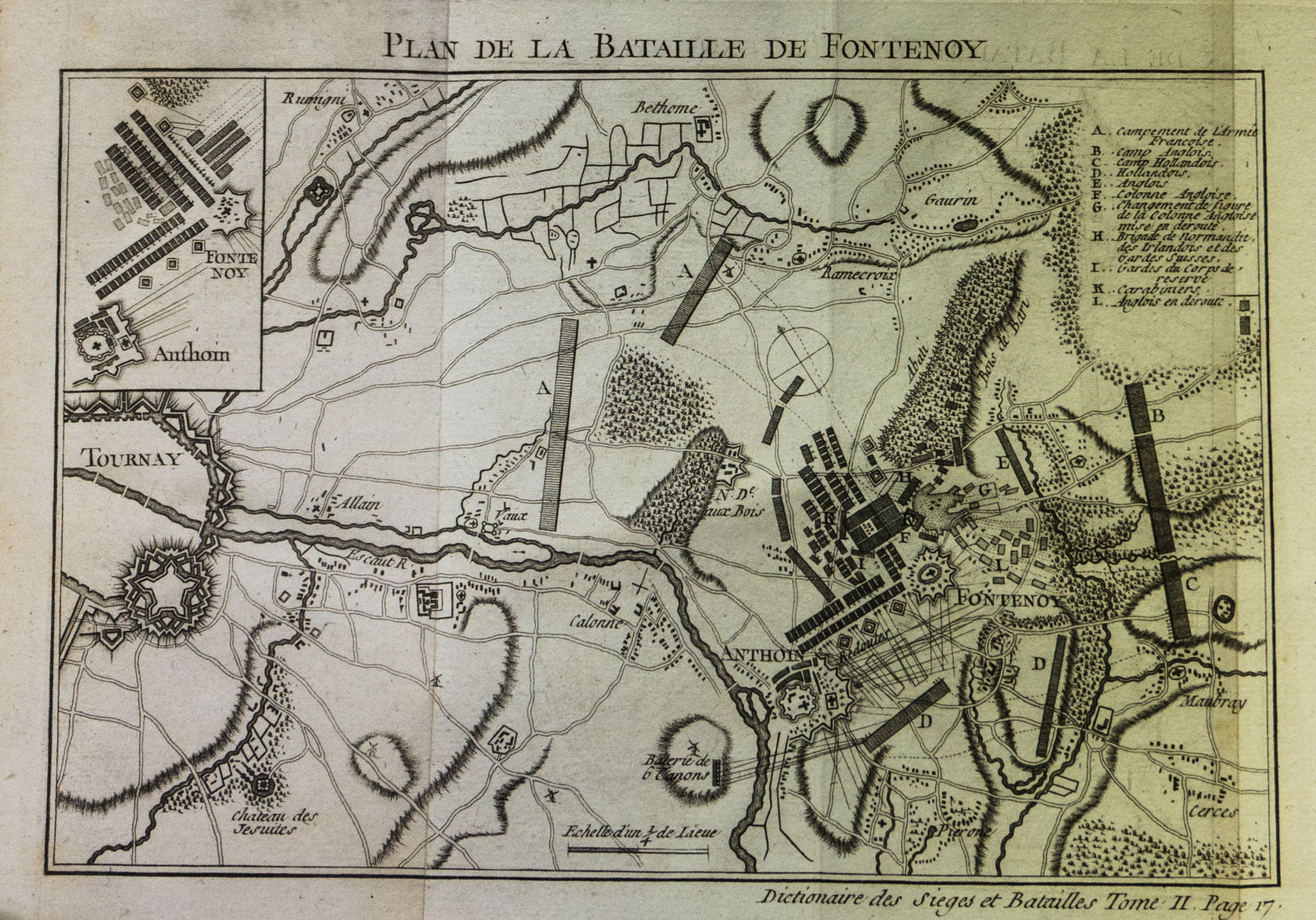 lacroix plan bataille fontenoy 1 - Le Dicopathe